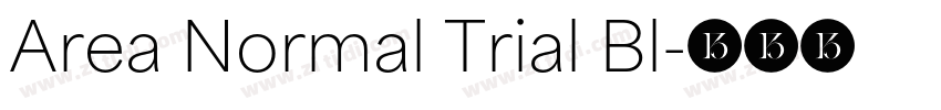 Area Normal Trial Bl字体转换